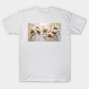 3D flowers - creamy and textured painting T-Shirt